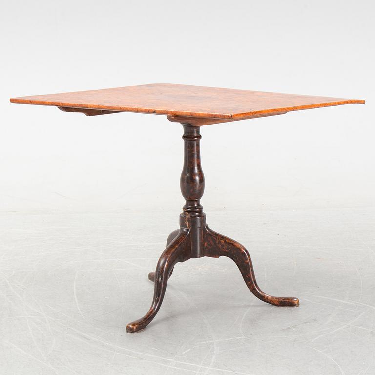 A Swedish tilt-top table by J Sjölin, master 1767.
