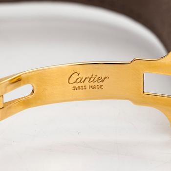 must de Cartier, Tank, wristwatch, 23.5 x 23 (30.5) mm.