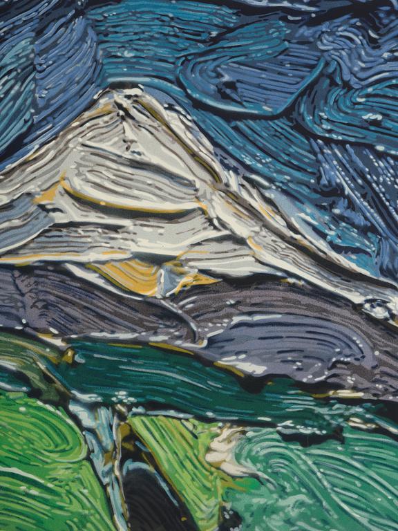 John Clem Clarke, "Abstract with subject 7 (Mt. Hood, Winter).