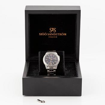 Sjöö Sandström, Royal Steel Classic II, armbandsur, 41 mm.