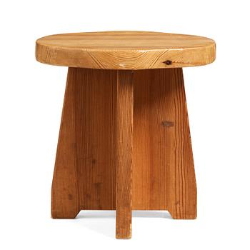 310. David Rosén, a "Berga" stained pine stool, Nordiska Kompaniet, Sweden 1940's.