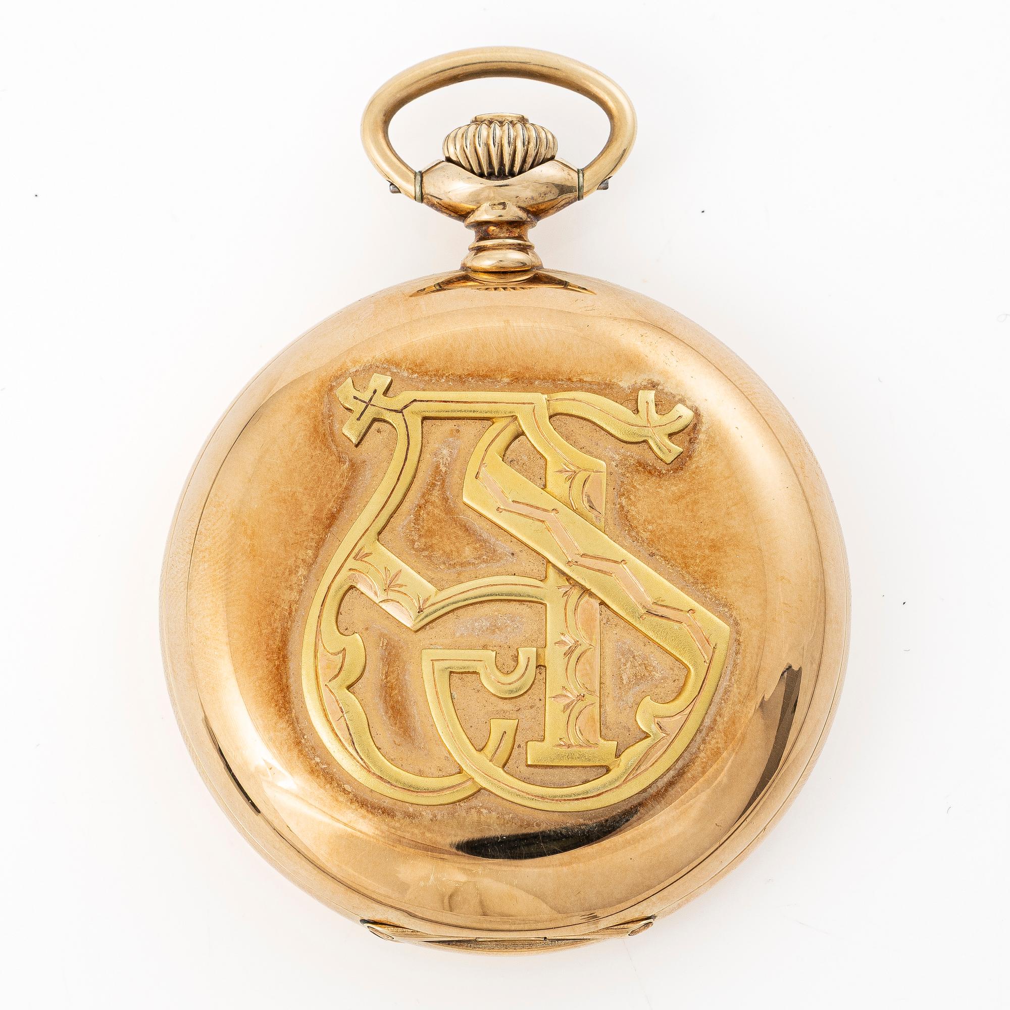 Zenith, hunter-case pocket watch, 52 mm.