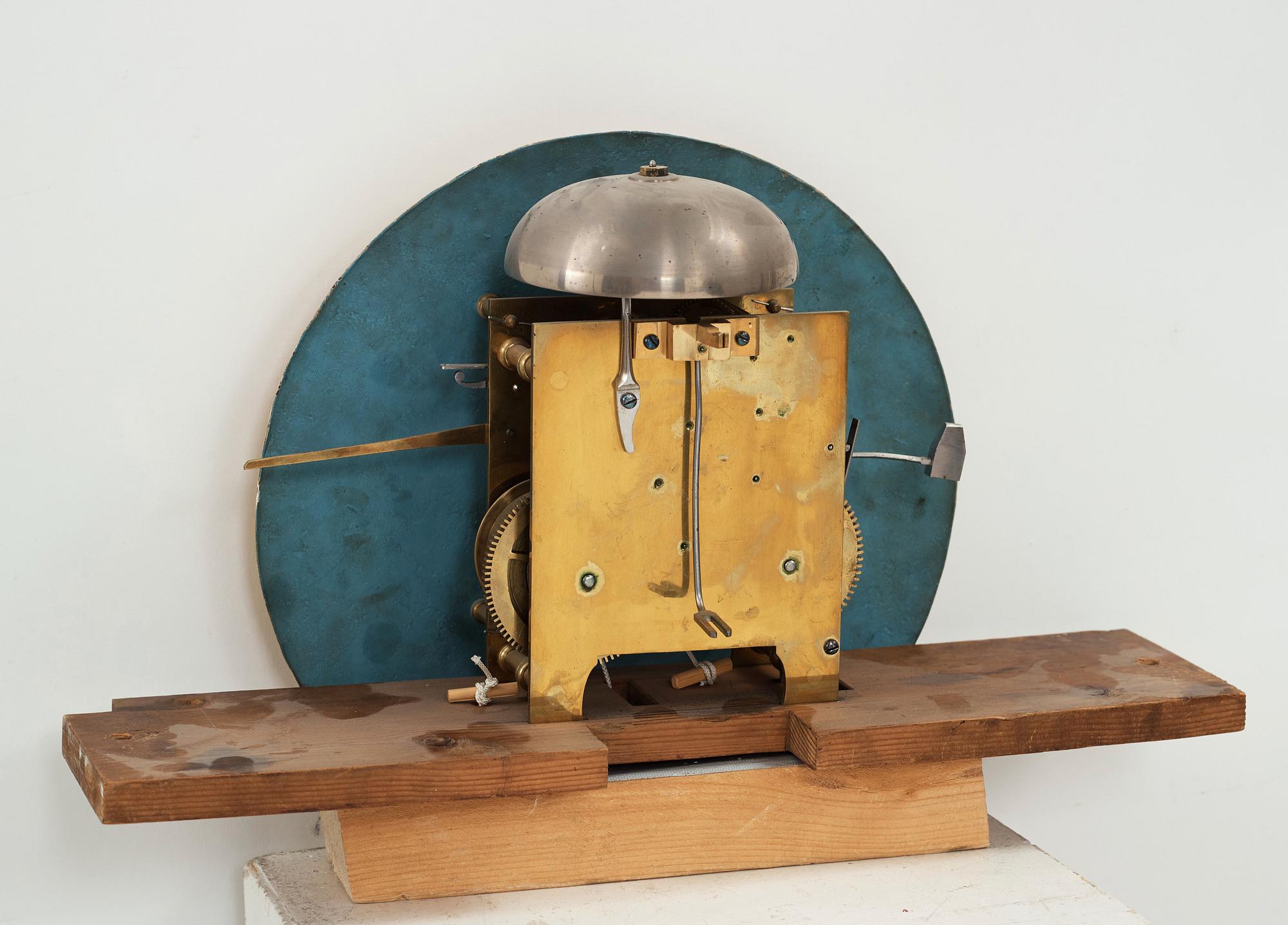 GOLVUR med spelverk, av Peter Strand 1798, med 14 stycken musikrullar. Sengustavianskt.