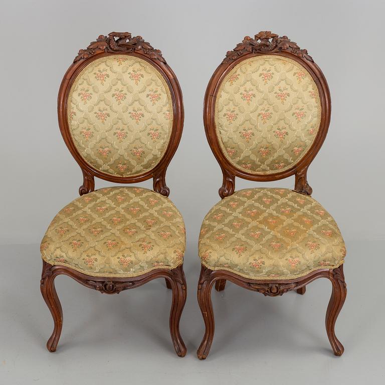 A set of eleven Neo Rococo chairs, secons half of the 19th century.