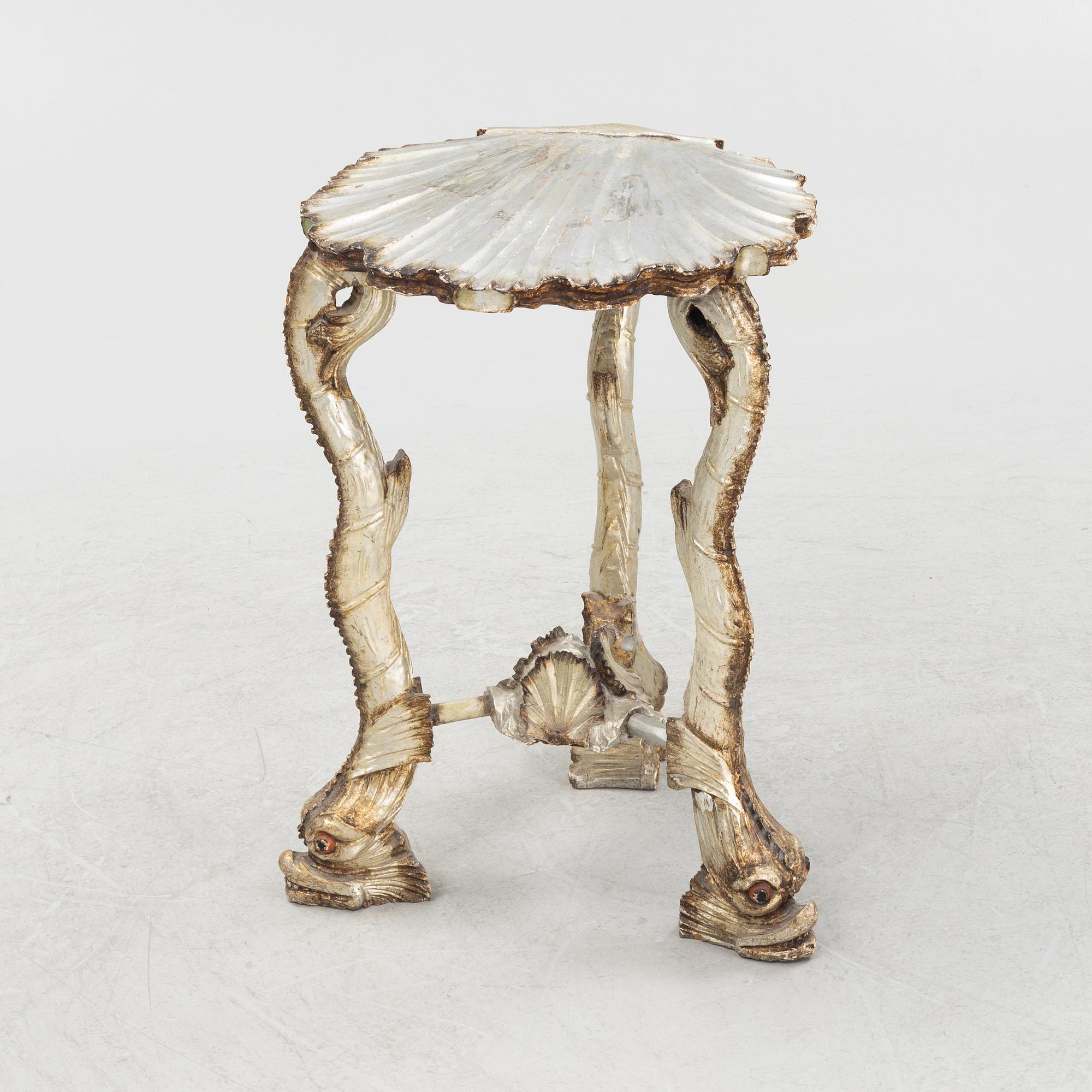 An Italian Grotto-Style Side Table, 20th Century.