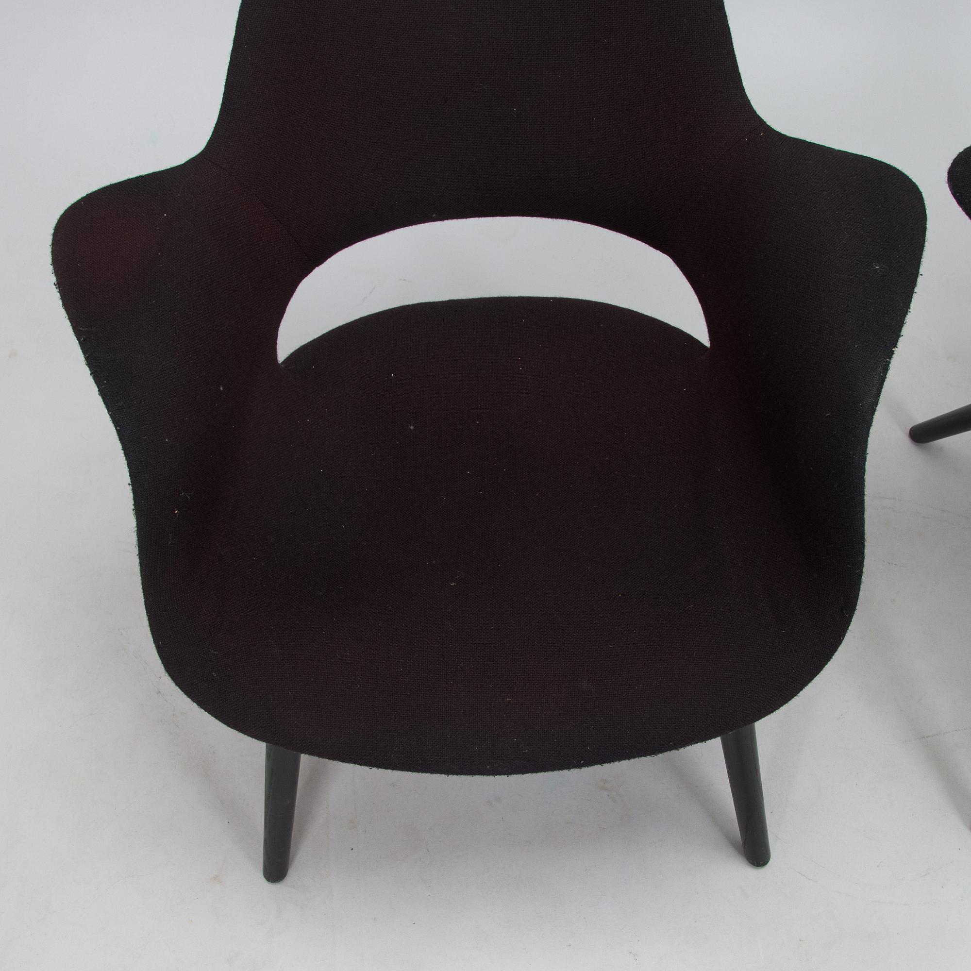 Charles Eames & Eero Saarinen, tuoleja 3 kpl "Organic Chair" Vitra.