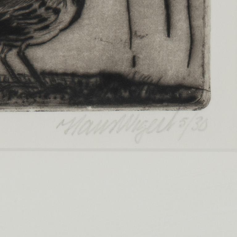 HANS WIGERT, etsning, signerad med blyerts och numrerad 5/30.