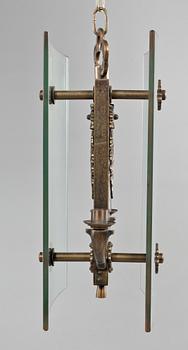 TAKLAMPA, 1920/1930-tal.  Höjd ca 37 cm.