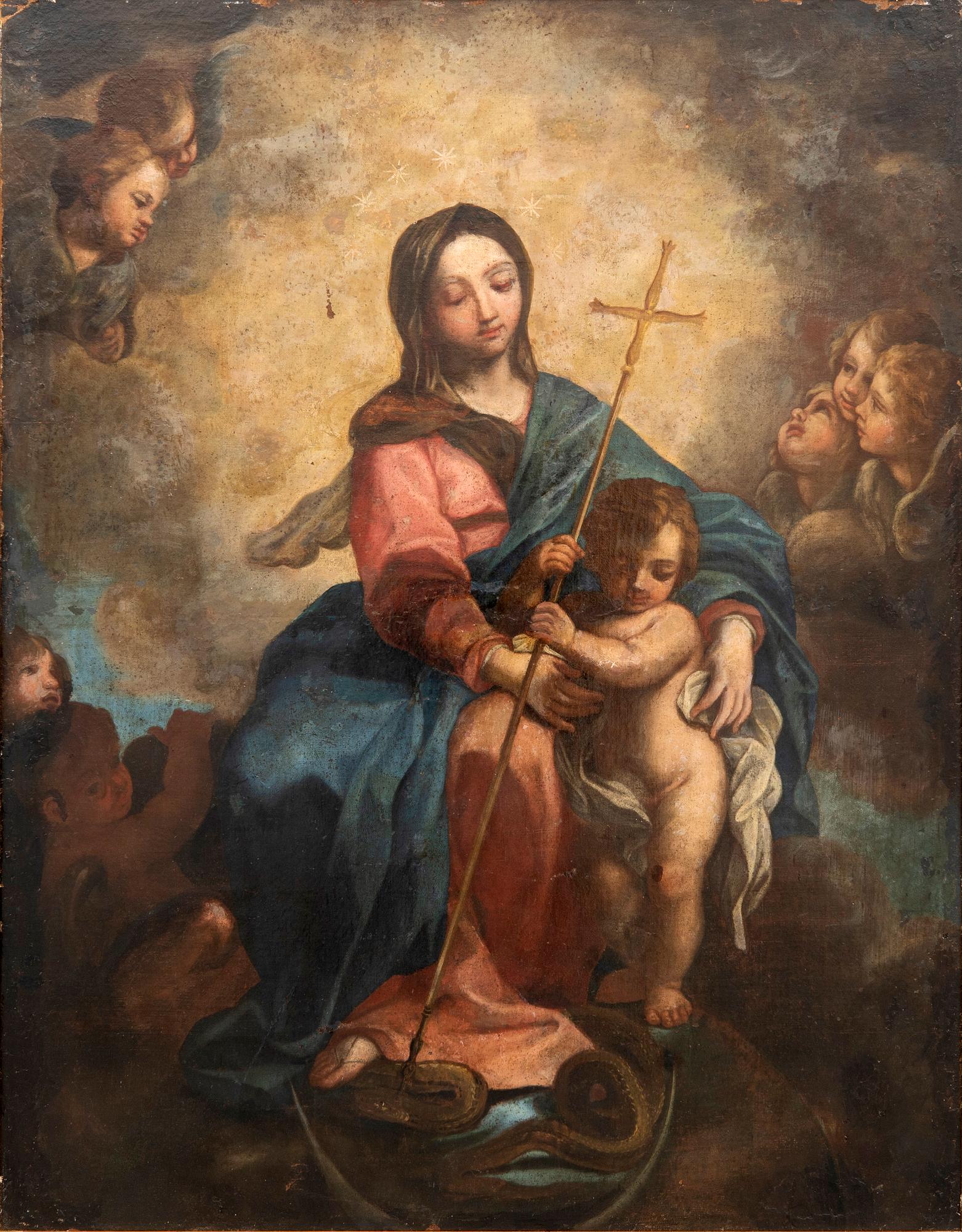 Carlo Maratta, after ol on canvas laid on panel.