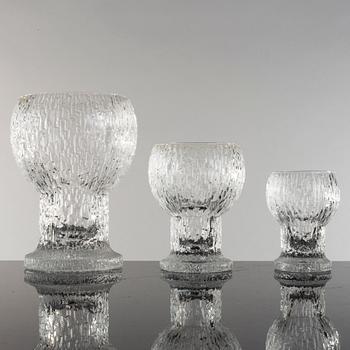 TIMO SARPANEVA, glasservis, 40 delar, glas, "Kekkerit", Iittala, 1970/80-tal.
