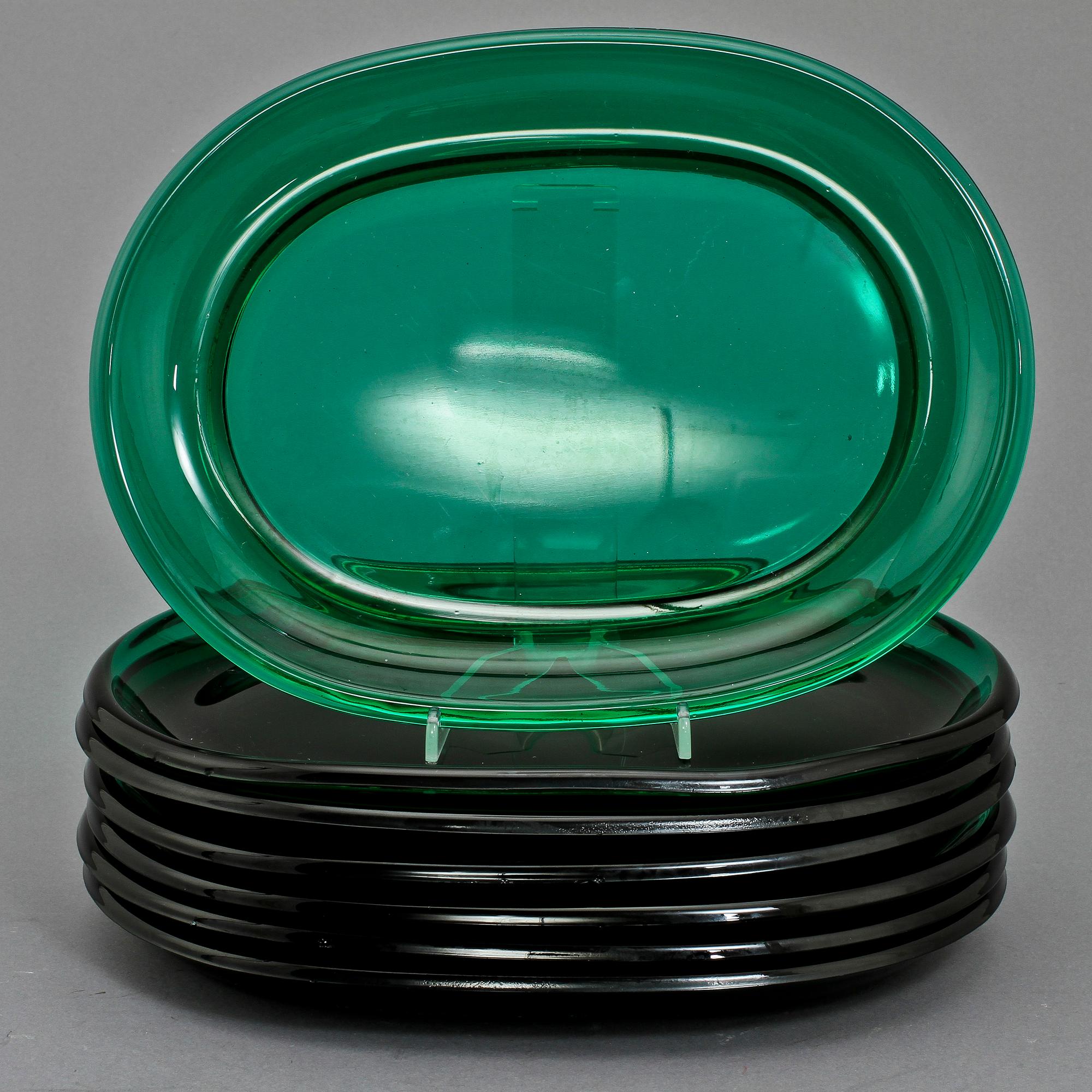 HUMMERTALLRIKAR, 7 st, glas, Reijmyre glasbruk, 1900-talets fjärde kvartal.