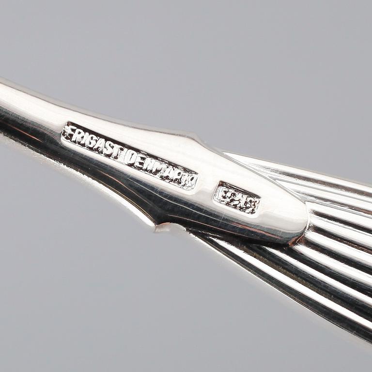 BESTICK, 89 delar, nysilver, "Savoy", 1900-talets andra hälft.