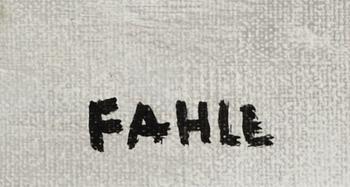 GUSTAF ADOLF FAHLE, olja på duk, signerad.