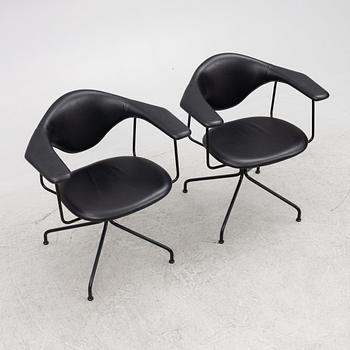 GamFratesi, a pair of 'Masculo' chairs, Gubi, Danmark.