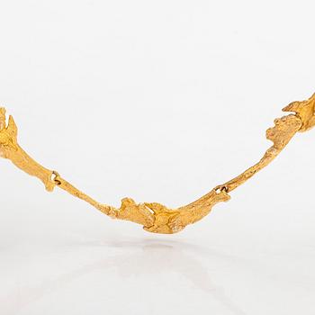 Björn Weckström, a 14K gold 'Orchid Psychedelic'  necklace for Lapponia 1973.
