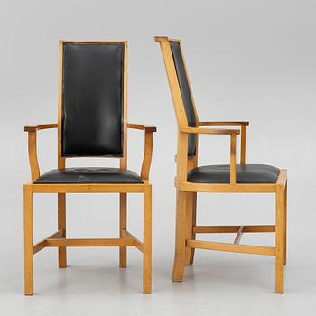 Leo Johansson, karmstolar, 6 stycken, Eje Ström, omkring år 2000.