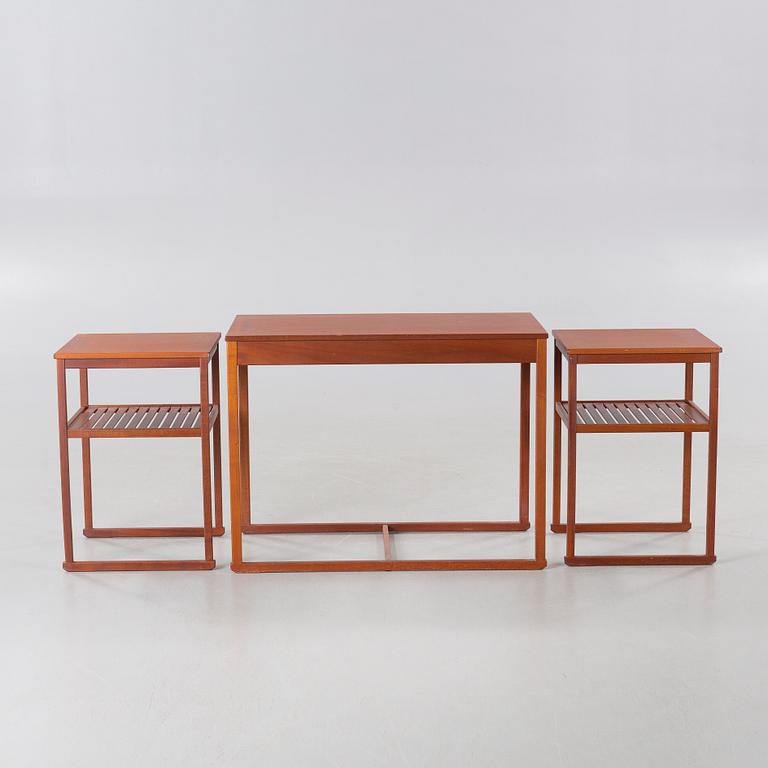 CARL MALMSTEN, satsbord, 3 delar, "Släden", Åfors Möbelfabrik, JUbileumsmodell, nr 396, 1988.