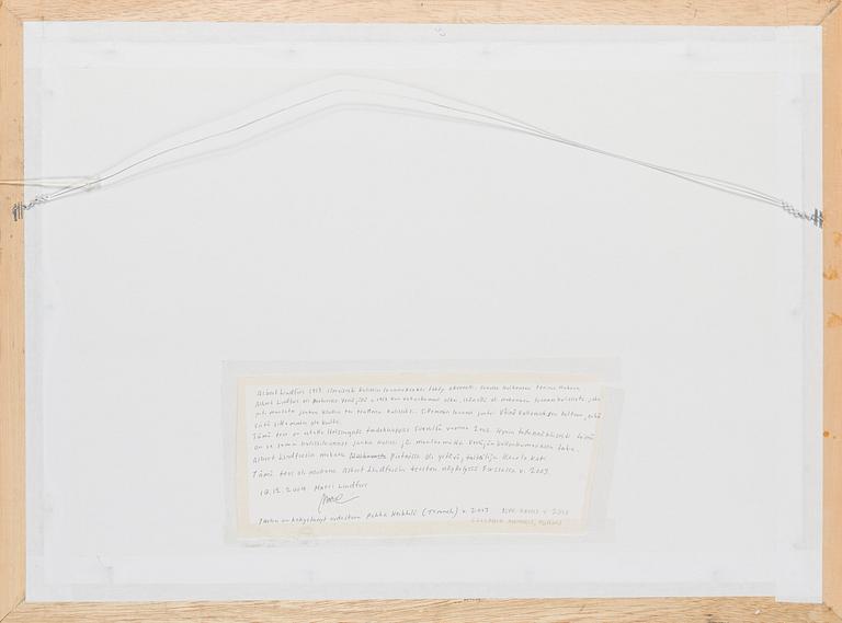 Albert Lindfors, Kulissiluonnos.