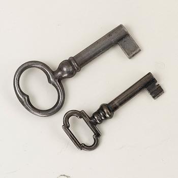 A Swedish rococo cabinet, later part 18th century.