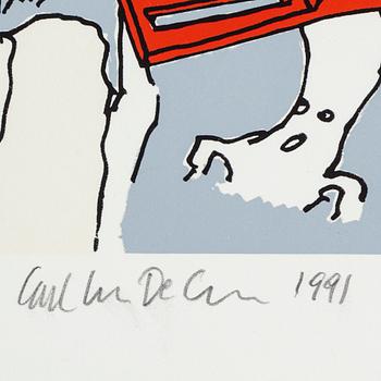 CARL JOHAN DE GEER, lithograph in colours, 1991, signed 144/150.
