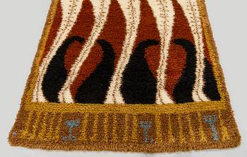 Akseli Gallen-Kallela, rya, modell för Finska handarbetets vänner. Ca 200 x 150 cm.