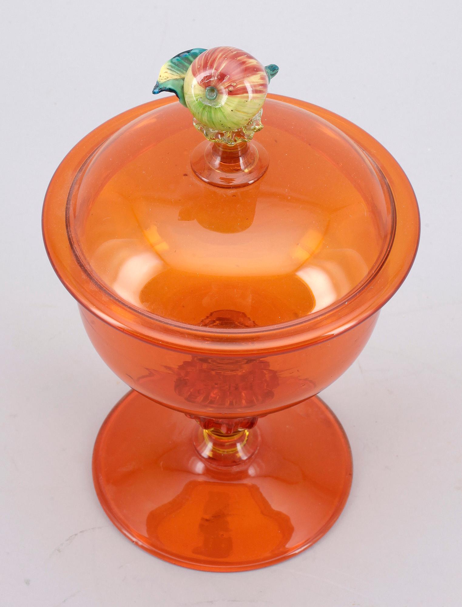 LOCKSKÅL, glas, Murano, Italien.