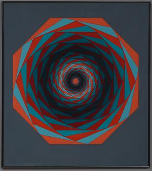 VICTOR VASARELY, serigrafia, signeerattu.