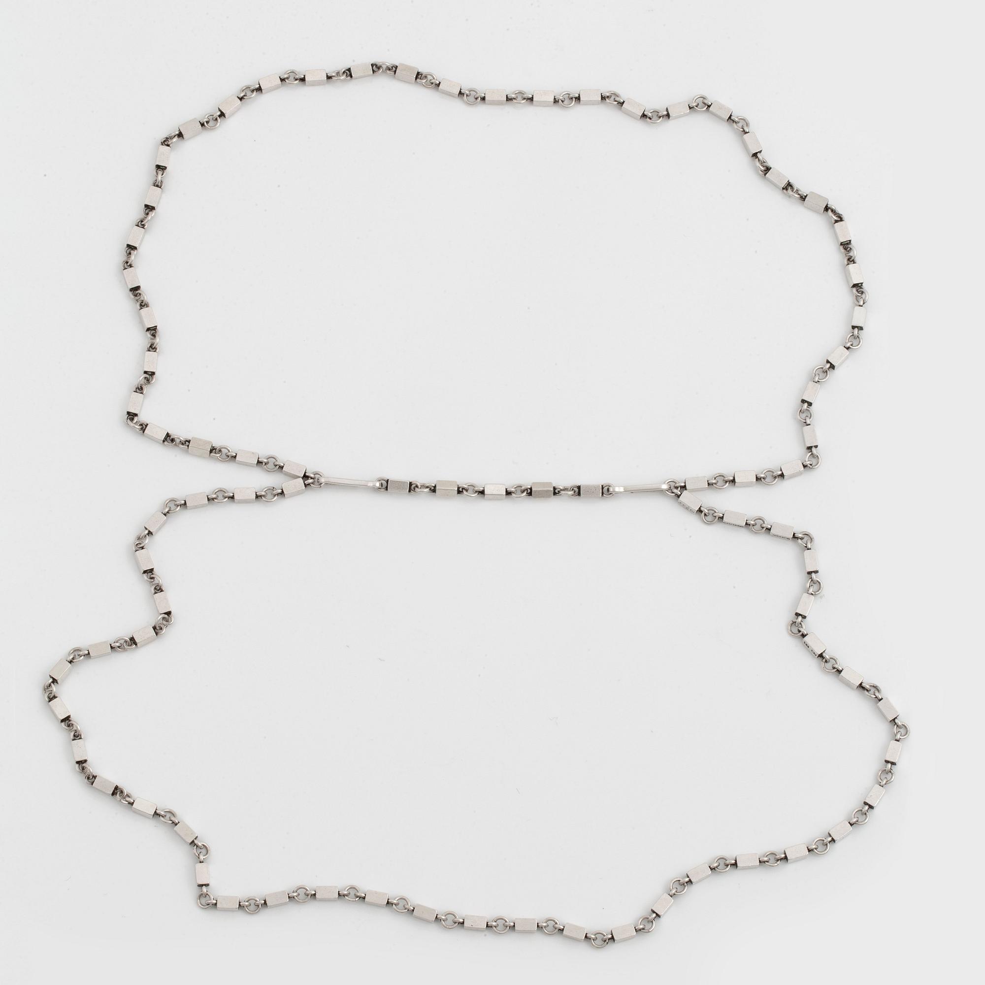 Wiwen Nilsson, a sterling silver "double" necklace, Lund, Sweden 1944.