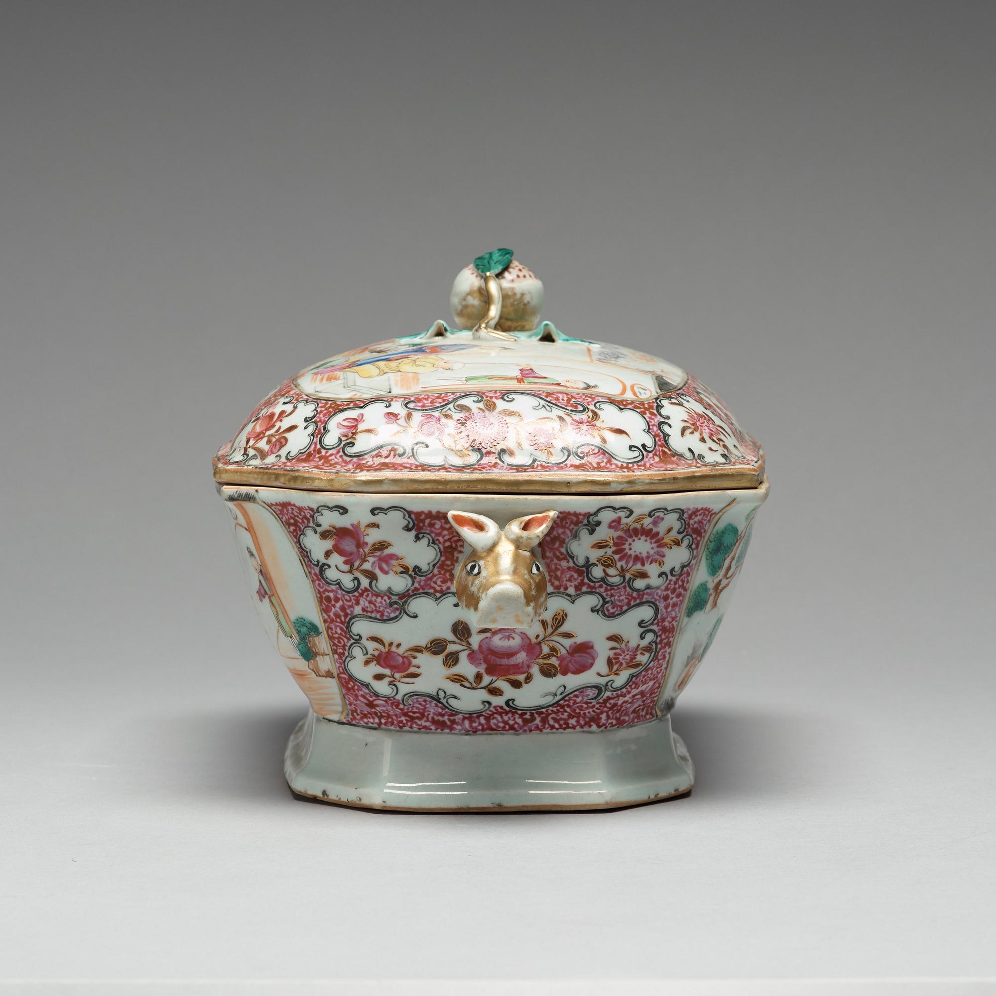 TERRIN med LOCK, kompaniporslin. Qingdynastin, Qianlong (1736-95).
