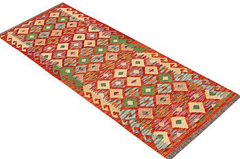 A runner carpet, Kilim, ca 242 x 82 cm.