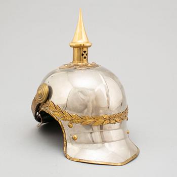 A officer's helmet for the mounted Royal liferegiment. Second half of the 20th century.