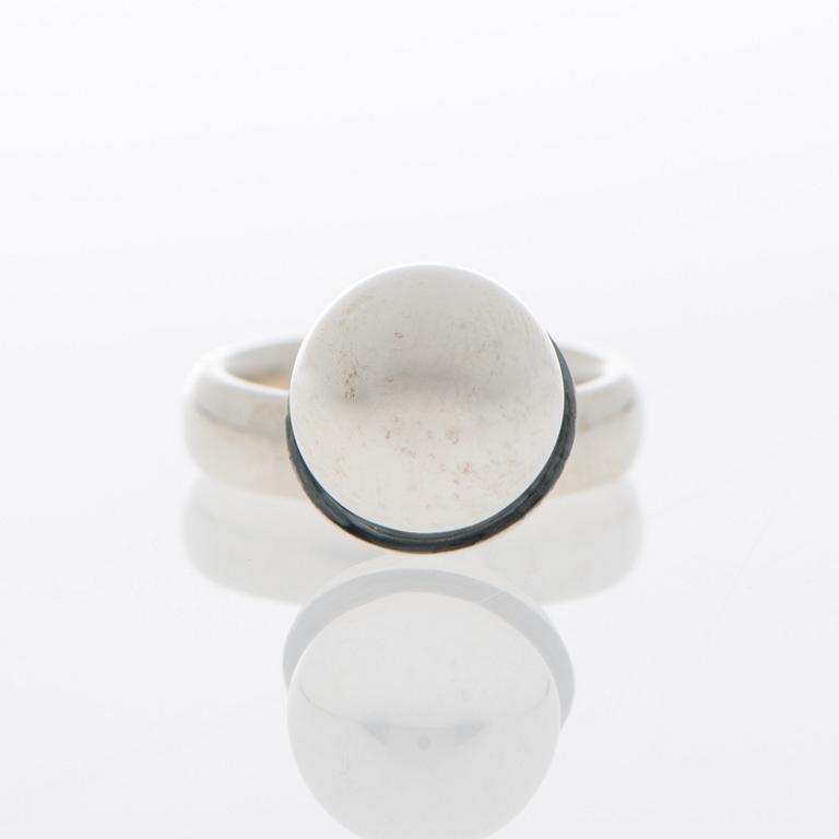 GEORG JENSEN, RING, "Sphere", silver.