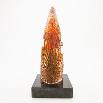 Bertil Vallien, skulptur, "Orbit", Kosta Boda.