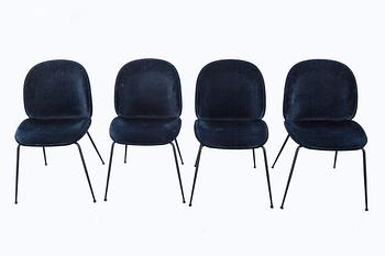 A set of four Beetle dining chairs by Gamfratesi for Gubi 2013.