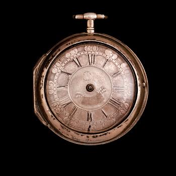 SPINDELUR, silver, William Thompson, London, nr 305, 1700-tal.