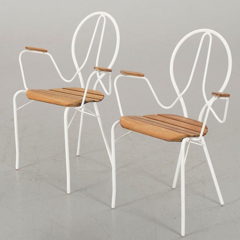 TWO TORSTEN AHLSÉN GÄRSNÄS GARDEN CHAIRS.