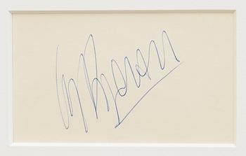 Autographs, Niki Lauda and Clay Regazzoni.