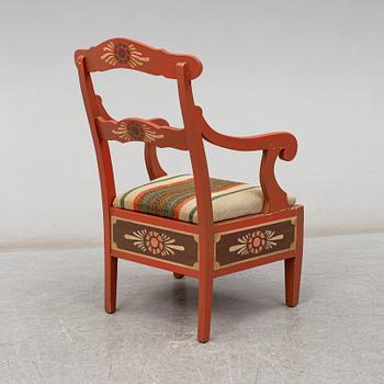 A 19th century armchair.