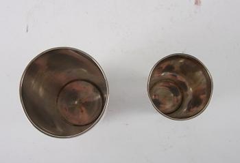 BÄGARE, 2 st, silver, Karl Anderson 1916-17.