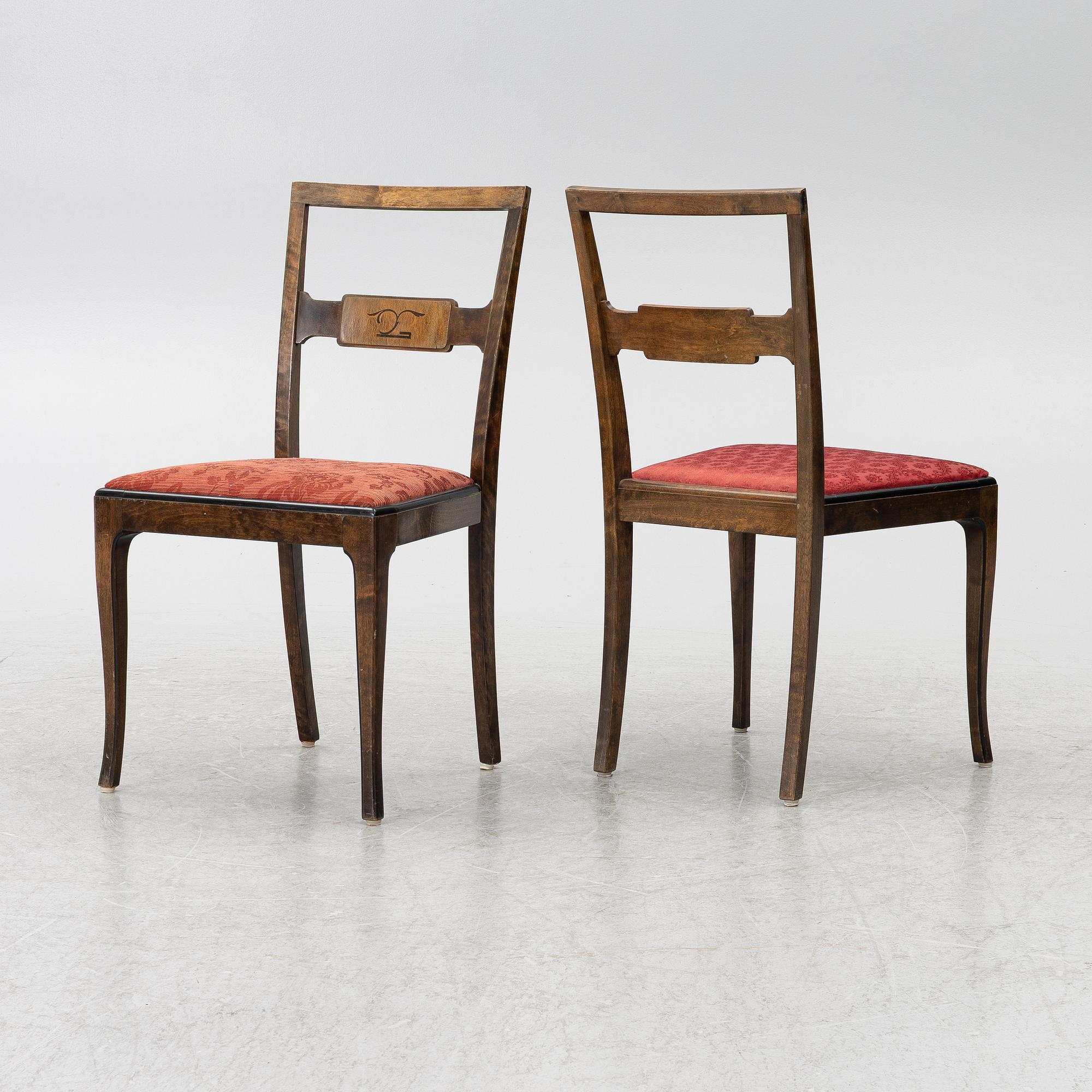 Stolar, 10 st, Swedish Grace, 1920-tal.