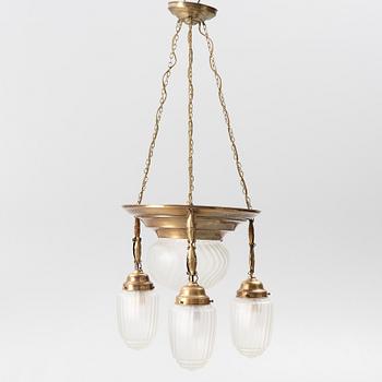 Ceiling lamp, Art Nouveau, circa 1900.