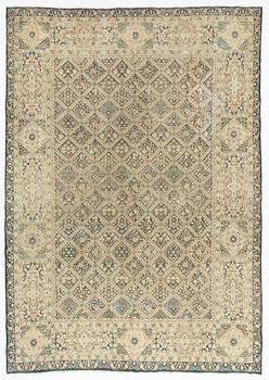 Rug, likely Kashmar, approx. 434 x 395 cm.