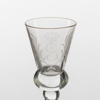 A 12-piece glass service, Reijmyre Glasbruk.