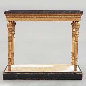 A late Gustavian early 19th century console table.