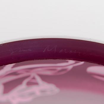 SINI MAJURI, glasskulptur, signerad Sini Majuri.