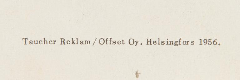 Tove Jansson, Booklet, A Tale of Moomintroll for Föreningsbanken, Helsinki 1956.