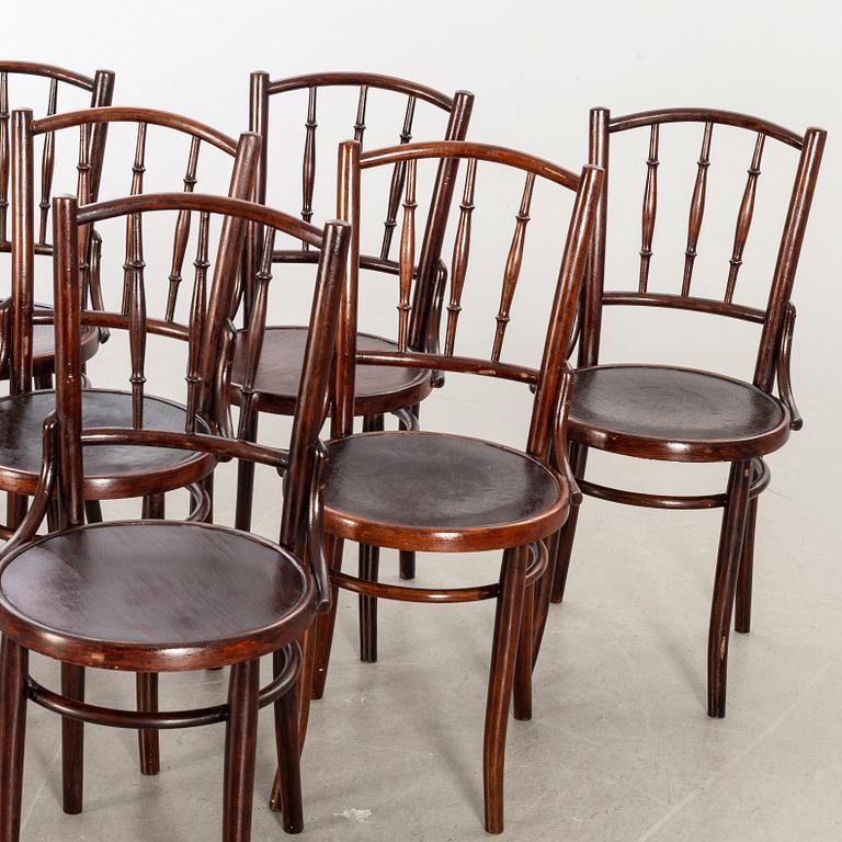 STOLAR, 6 st, mestadels Thonet-Mondus, omkring 1900.