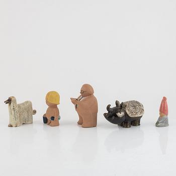 Lisa Larson, figurines, 5 pcs, Gustavsberg.