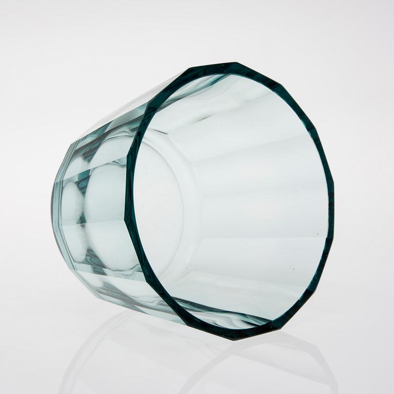 SKÅL, glas, signerad G Hongell, Karhula. 1920/30-tal.