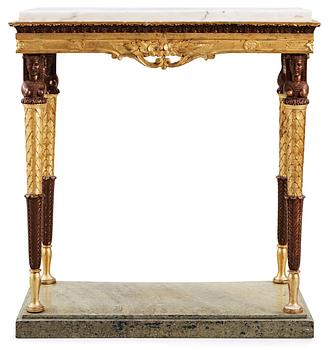 534. A late Gustavian circa 1800 console table.